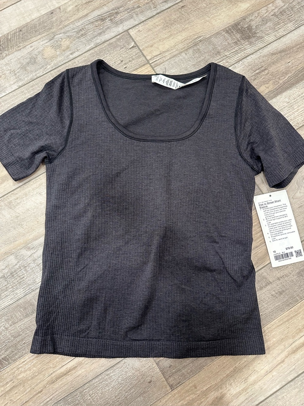 lululemon athletica Ribbed Ebb to Street Short Sleeve Tee - Black
